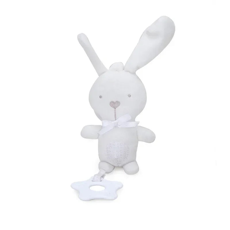 Jouets de Dentition en Peluche pour Bébé - Jouets Suspendus en Forme de raton laveur  pour Poussette et Lit - Accessoires Apaisants pour Berceau.