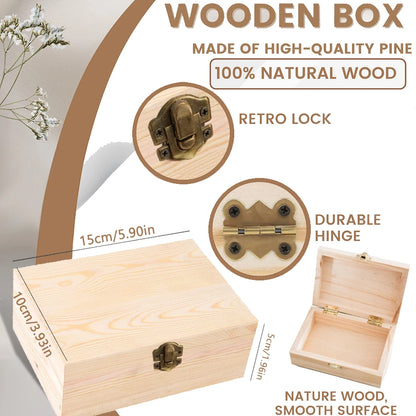 Boîte à Souvenirs en Bois Personnalisée pour Bébé - Cadeau de Naissance - Boîte à Souvenirs Personnalisée pour Nourrisson.
