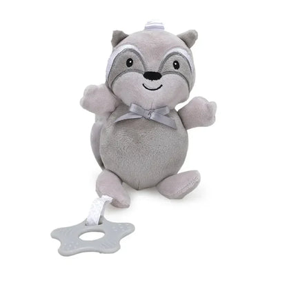 Jouets de Dentition en Peluche pour Bébé - Jouets Suspendus en Forme de raton laveur  pour Poussette et Lit - Accessoires Apaisants pour Berceau.