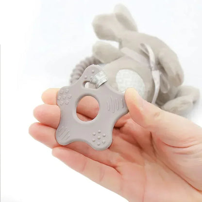 Jouets de Dentition en Peluche pour Bébé - Jouets Suspendus en Forme de raton laveur  pour Poussette et Lit - Accessoires Apaisants pour Berceau.